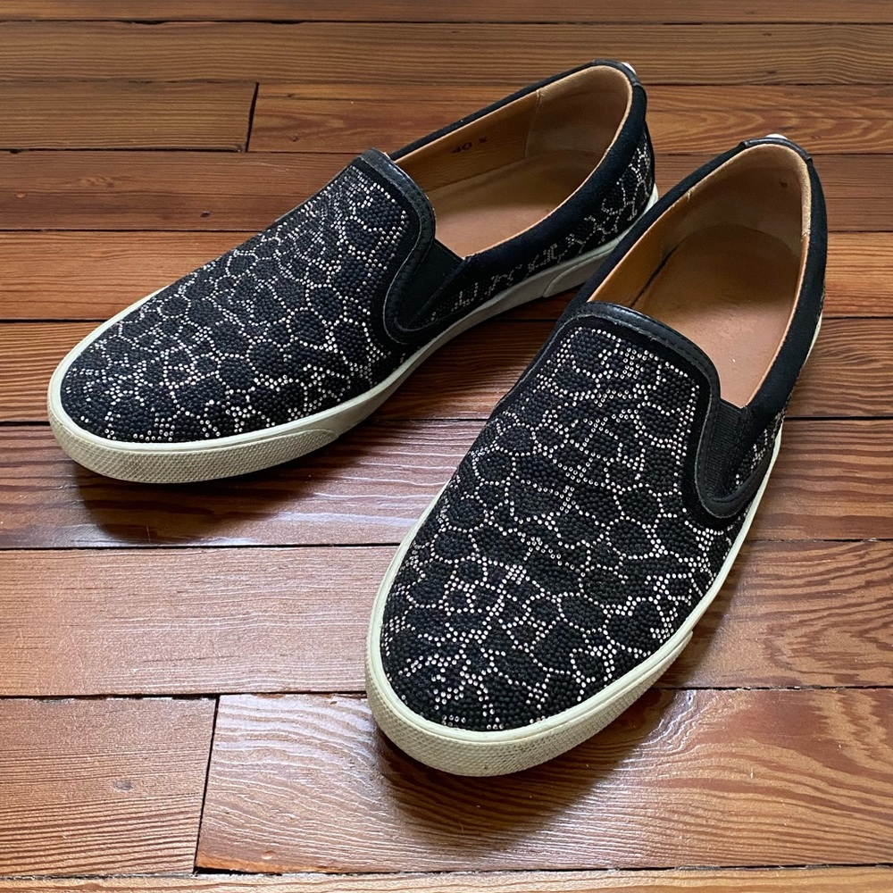 Womens Jimmy Choo Slip On Sneakers